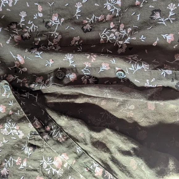 2pc Floral Boxy Cropped Button Down Shirts - Picture 7 of 9